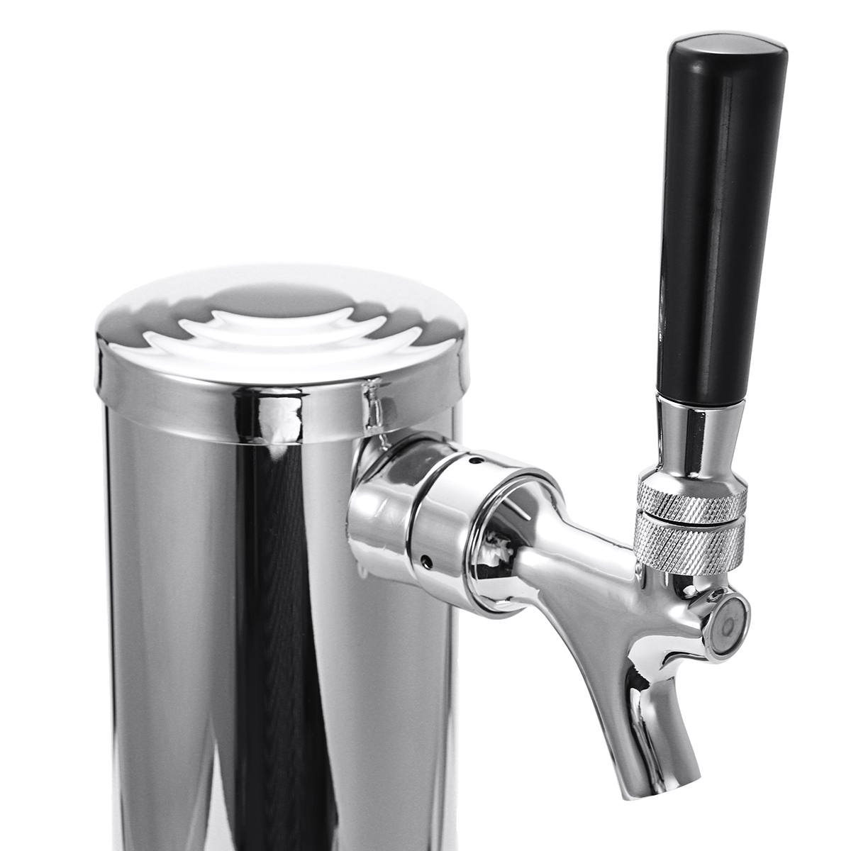 Stainless Steel Juice Beer Draft Dispenser Single Faucet Tabletap Drink Water Tank Tower Container Bar Tool