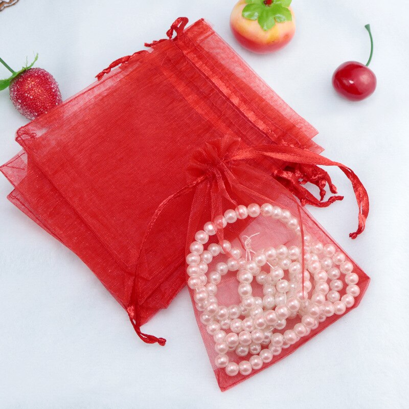 10 stücke 10x15 cm transparent Organza Beutel Hochzeit Geburtstag Party Süssigkeit Schokolade Taschen Weihnachten Halloween Kasten Verpackung taschen: verrotten