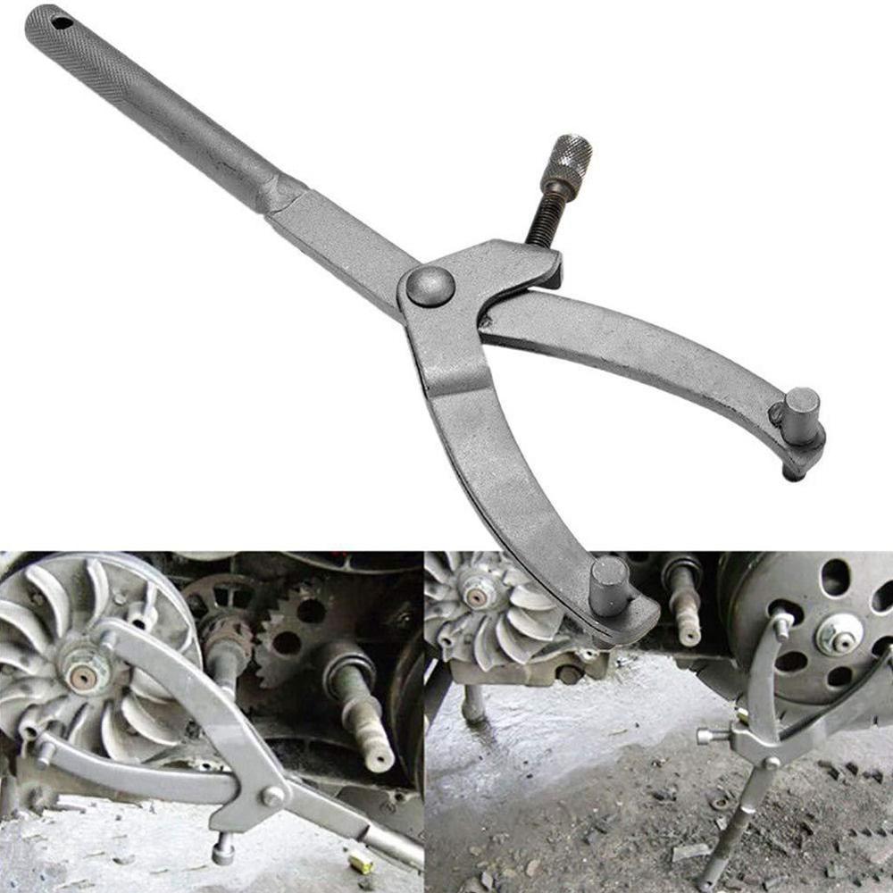 Universal Motorcycle Wrench Flywheel Clutch Holding Tool Motorbike Clutch Hub Basket Flywheel Holder Wrench Repair Removal Tools