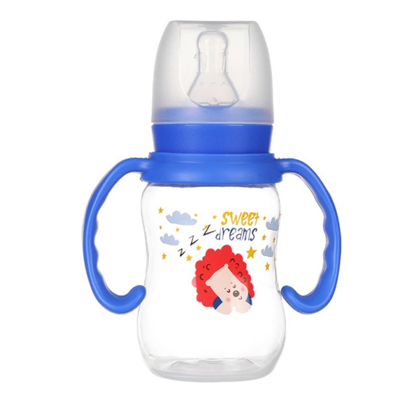 120ml nyfødt baby spædbarn ammende mælk frugtsaft vand fodring drikkeflaske 85wa: 2