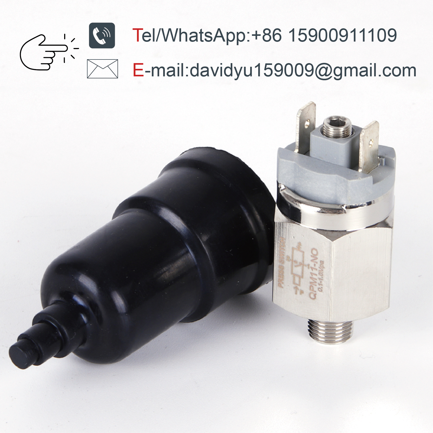 QPM11-NO QPM11-NC Adjustable Air Pressure Switch 1/4 1/8 Inch Pneumatic Diaphragm Hydraulic Pressure Control for Compressor