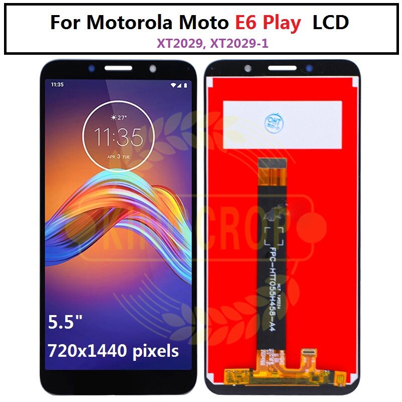 Voor Motorola Moto E6s Lcd E6 Spelen E6 Plus Display Touch Screen Sensor Digiziter Vergadering Voor Moto E6 Plus E6 e6S Lcd Met Frame