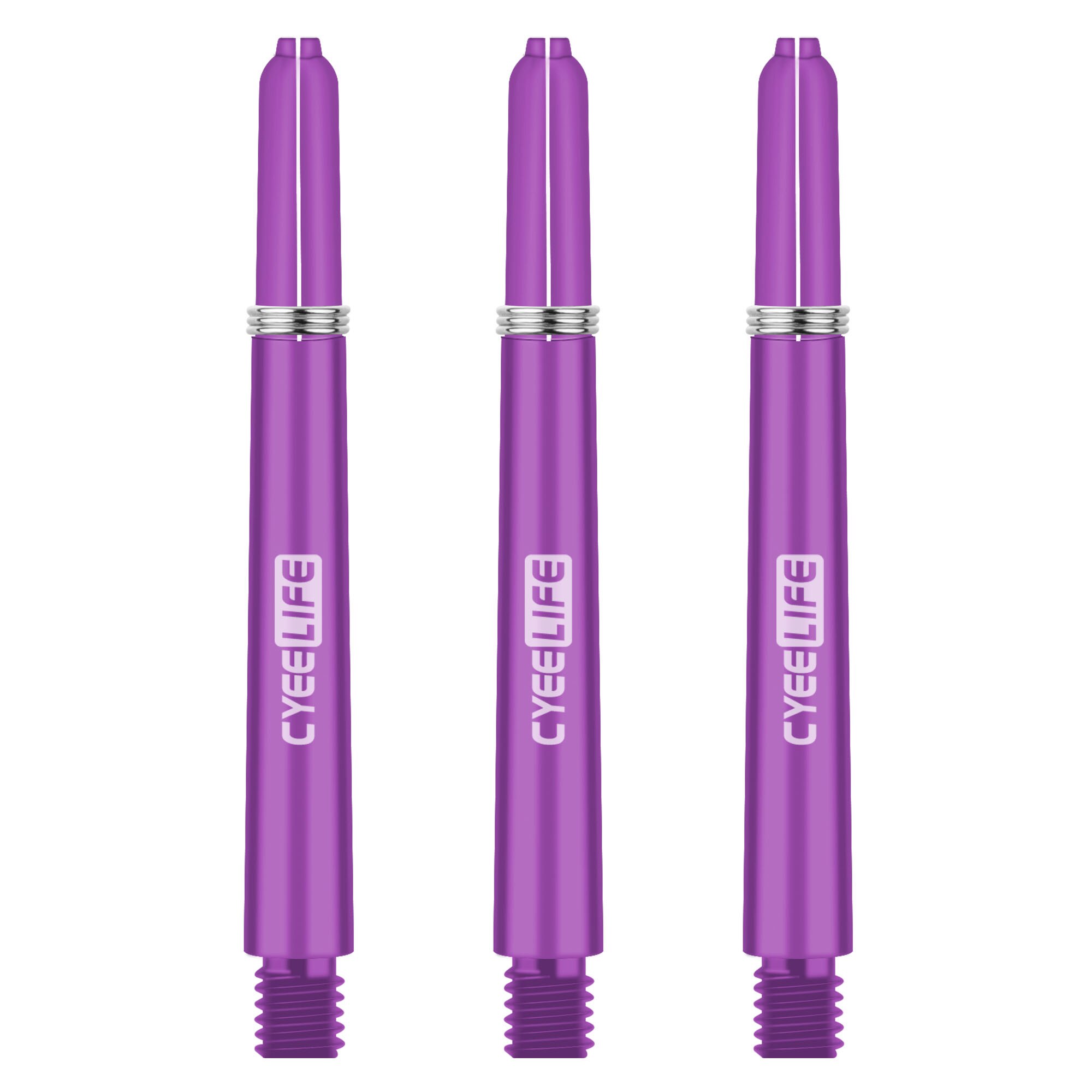 CyeeLife 30 pièces 2BA 41mm arbres de fléchettes PC professionnels arbre en plastique avec joint torique accessoires de fléchettes: Violet