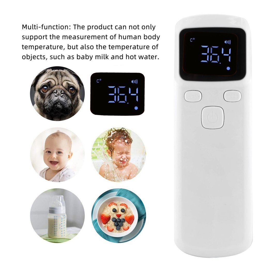 Thermometer Voorhoofd Lcd Non-Contact Body Termometro Backlight Infrarood Digitale Thermometer Volwassenen Kids Infrarrojo Infravermelho