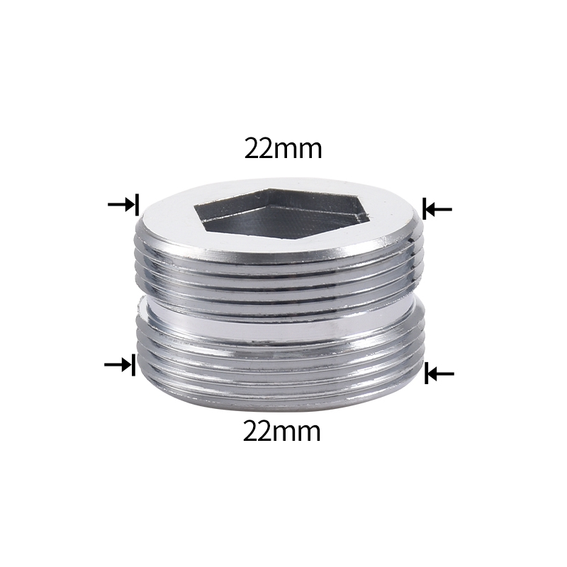 Stainless Steel Faucet Connector M22 To M20 M18 M1/2" Thread Joints Water Purifier Accessory Kitchen Water Tap Adapter Fittings: plum