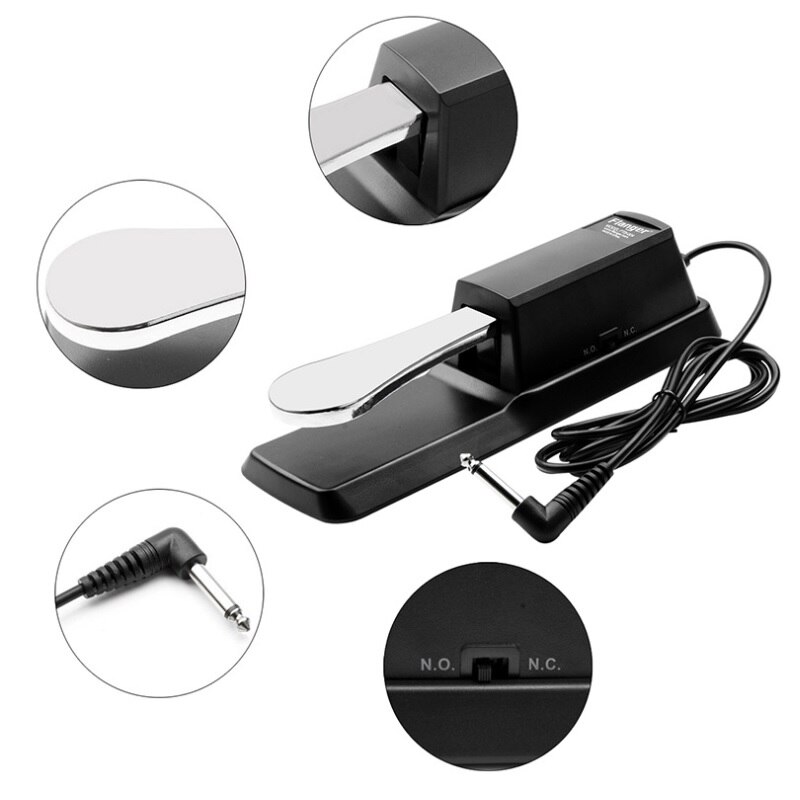BeatBox Piano Sustain Demper Pedaal MIDI Keyboard Sustainpedaal voor Elektrische Piano Elektronische Keyboard Orgel Casio yamaha