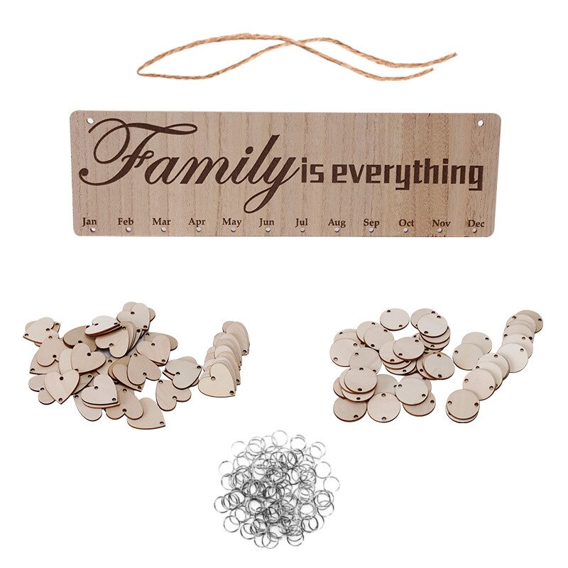 Houten Hanger Handmatig Hangen Handelen Ambachten Kalender Verjaardagsfeestje Thuis Decoratie: G