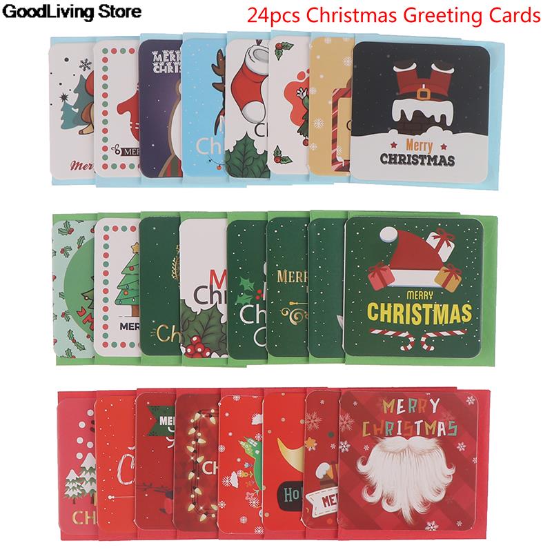 50 Weihnachtsgrußkarten Set – Bunte Retro-Postkarten, Blanko, Zum Beschriften, Für Freunde & Familie