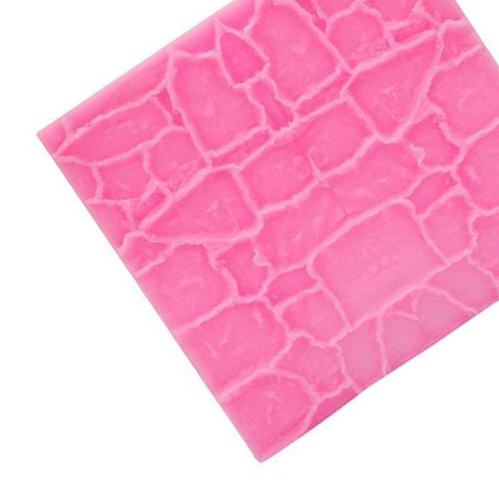 Geplaveide Muur Lijn Graan Vorm Siliconen Afdrukken Textuur Mat Sugarcraft Fondant Mold