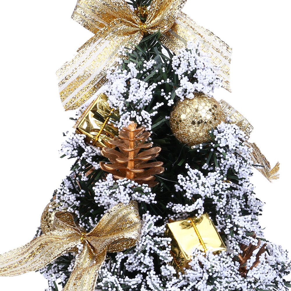TK1 25cm Mini Christmas Decoration Tree Festival Desktop Decoration Small Tree Tree Festival Party Decoration for Home Year