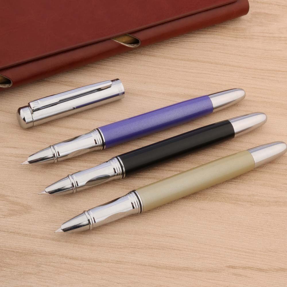 Luxe 127 metalen vulpen roestvrij staal bocht financiën extra fijn briefpapier kantoor schoolbenodigdheden schrijven