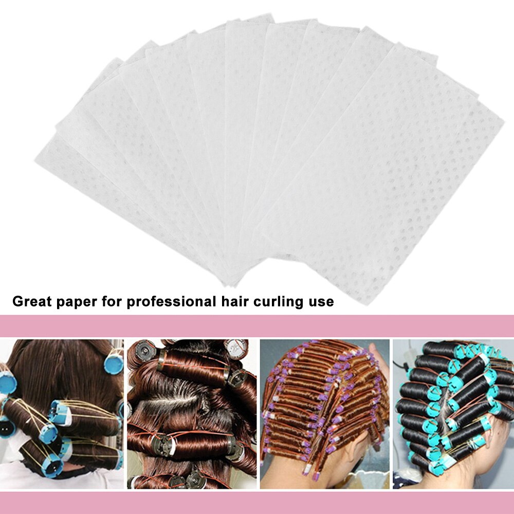 1000 unids/pack desechables de papel para permanente frío Pelo Rizado tejido peluquería herramientas