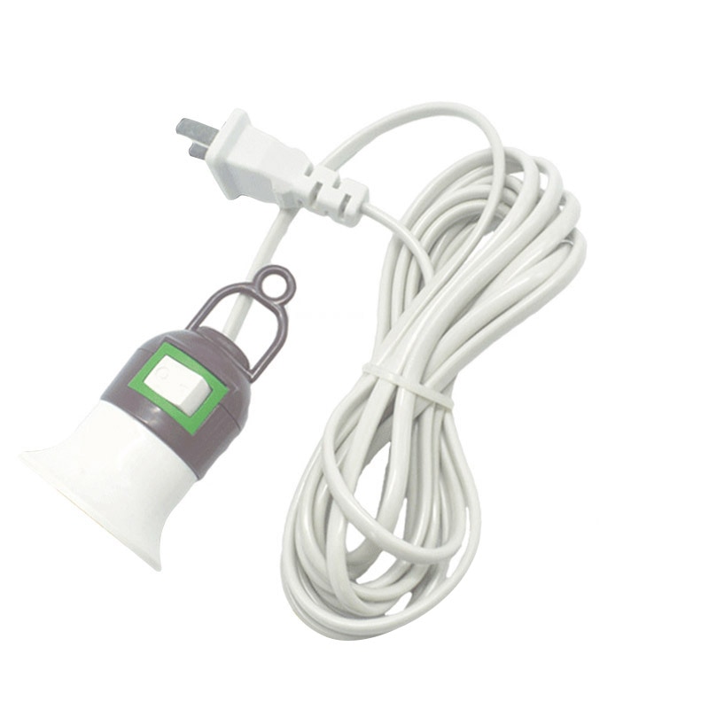 3 meters American cable extension pendant lamp E27 socket socket on/off button