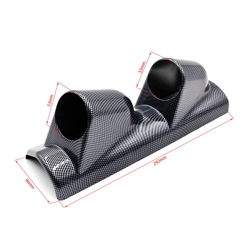 CNSPEED gauge pod 2"(52mm) Universal Carbon Fiber A Pillar Pod 2 Hole car Gauge Holder Pod left Driver Side YC100219