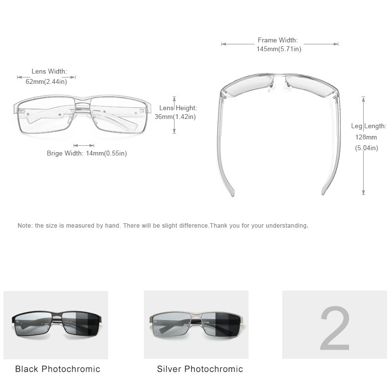 KINGSEVEN Men Polarized Photochromic Sunglasses Women Chameleon Sun Glasses UV400 Anti-glare Driving Square Eyeglasses
