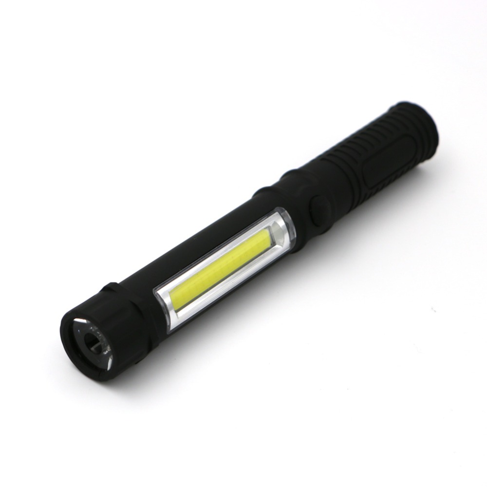 COB LED Mini Penlight Multifunction Maintenance Light Cob Handle Work Inspection Light Magnetic Pocket Light Work Hand Torch AAA
