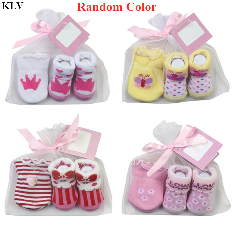 Cartoon Zachte Baby Katoenen Sokken + Anti-Kras Handschoenen Set Voor Baby Jongens Baby Meisjes Baby 0-6 maanden Pasgeboren Baby Accessoire