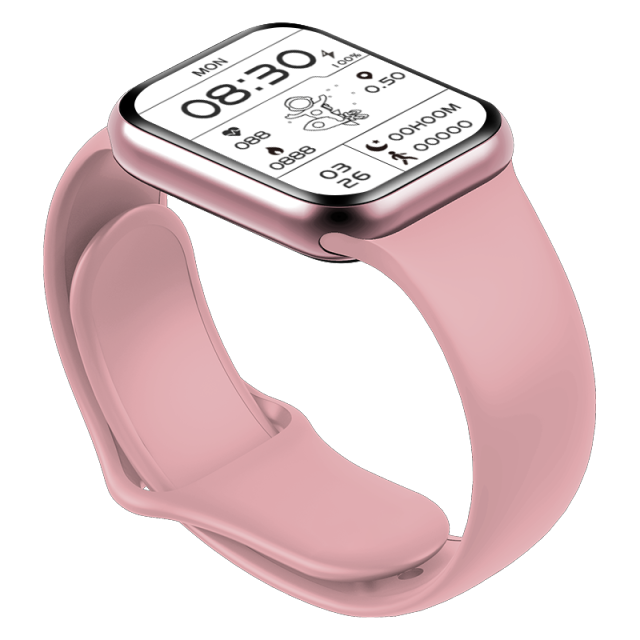 Neue X12 Clever Uhr Männer Frauen 1.57 ”Fitness Tracker Volle Touchscreen Ip67 Wasserdicht Herz Bewertung Monitor für iOS Android Xiaomi: Rosa