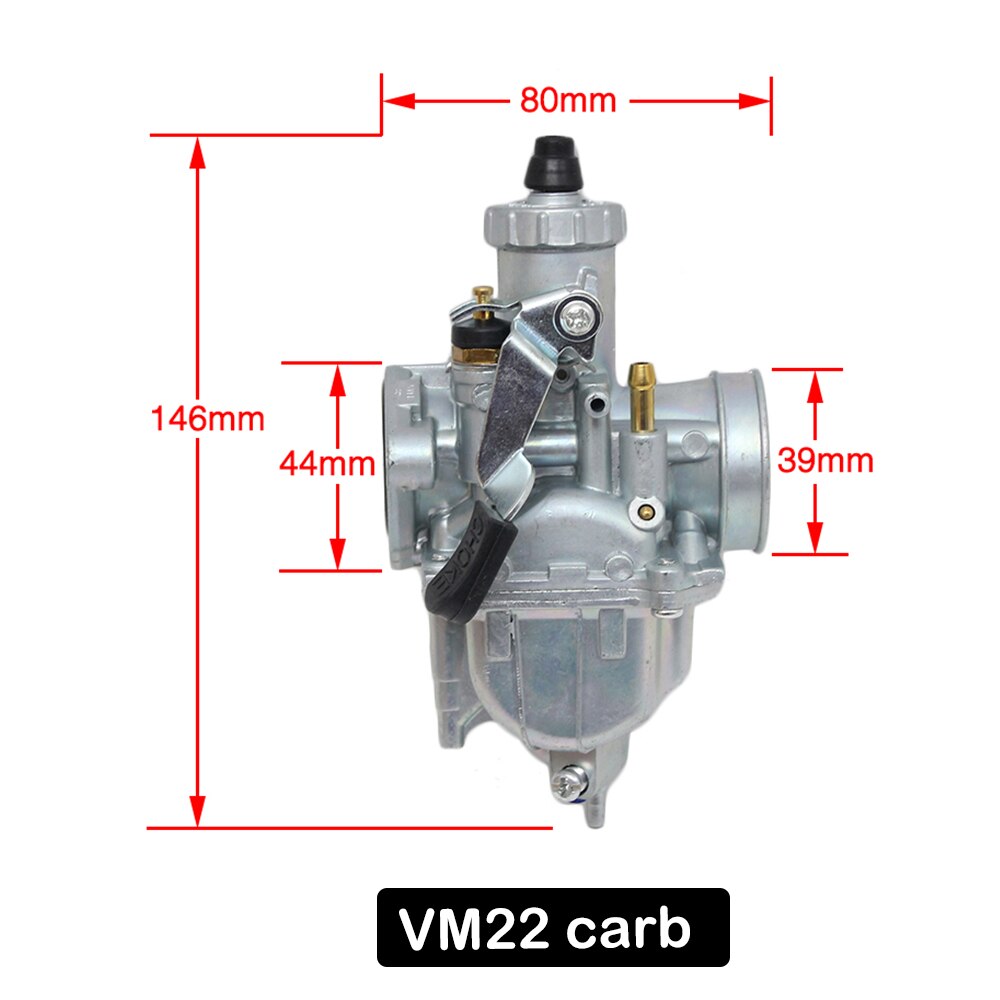 Alconstar - vm16 19mm vm22 26mm vm24 28mm vm26 30mm vm28 32mm mikuni vm serie karburator carb til 110cc 125cc 200cc 250cc quad