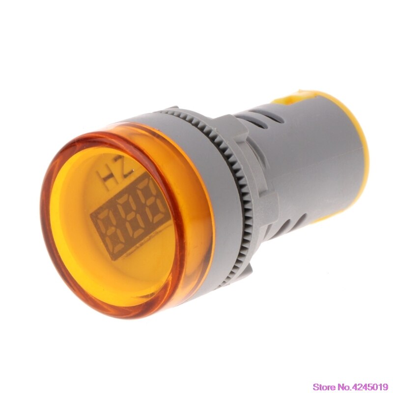 22mm hertz ac frekvensmåler ledet digitalt display indikator signal lampe lyser