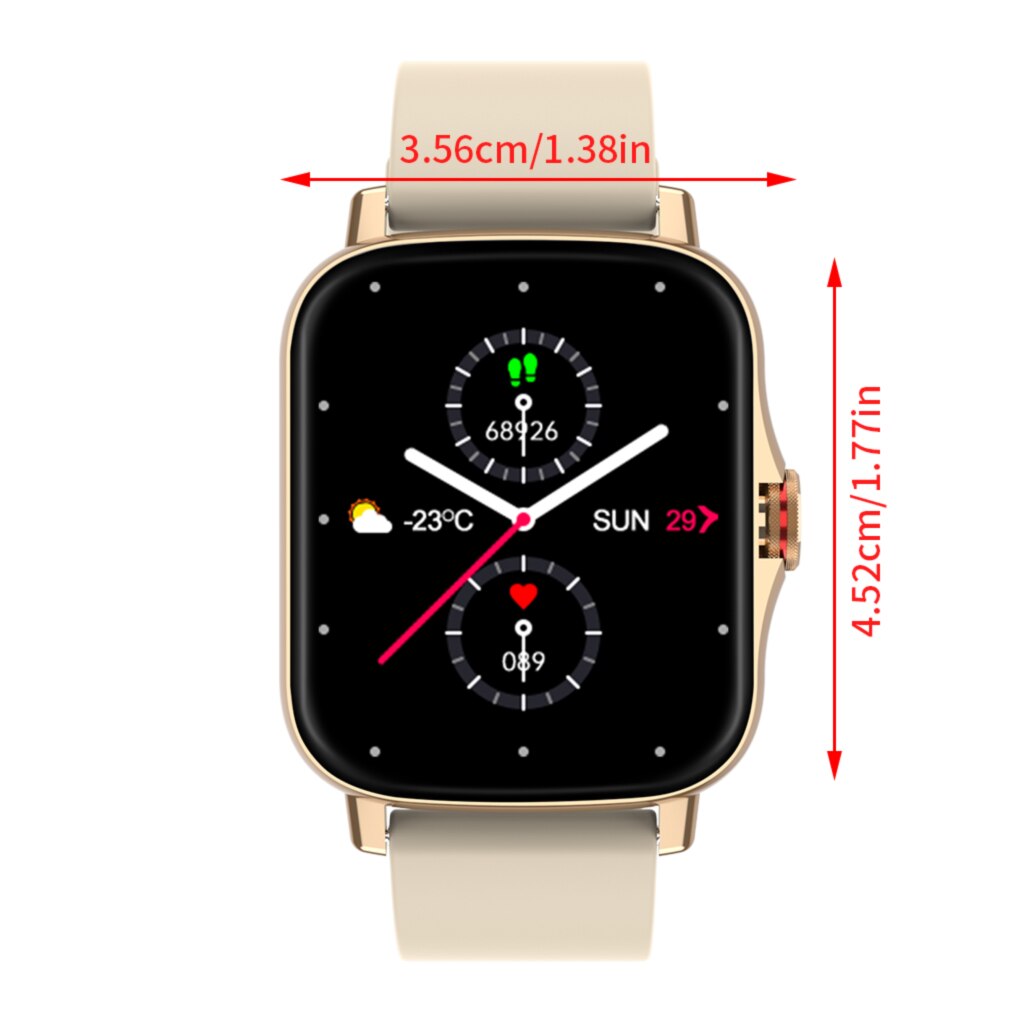 Smart Watch Waterproof Touch Screen Smartwatch Pedometer with Sleep Heart Rate Detection