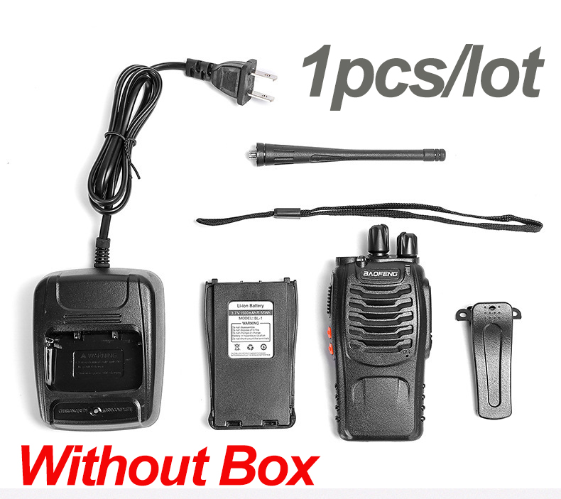 1 pz Originale Baofeng interfono BF 888s Walkie Talkie UHF 400-470 MHz Canale Portatile radio bidirezionale 16 canali di comunicazione: Usb plug