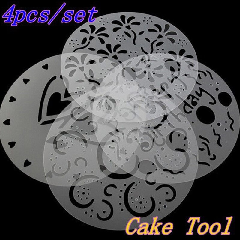 4 Stks/set Fondant Cake Cutter Ronde Cookies Meel Suiker Decorating Tool Kit DFDS889