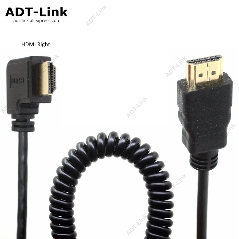 Elastische Splitveer HDMI Kabel Man op Man V1.4 1080 P 3D Zuiver Koper HDMI Left & Right Angled Cabo 0.6 m-2.0 m