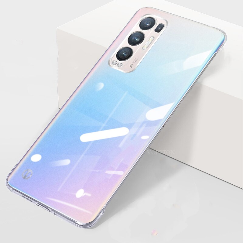 Ultra Dunne Transparante Hard Case Voor Oppo Vinden X3 Neo Frameloze Cover Hard Plastic Case Voor Vinden X3 Lite Fundas