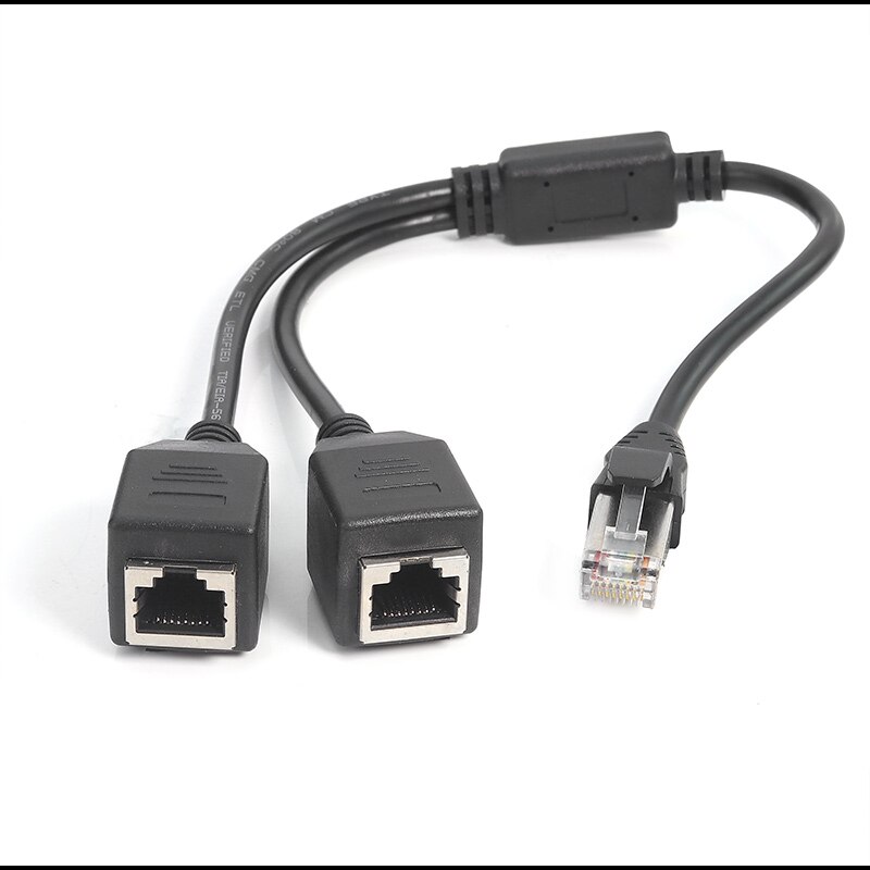 Netzwerk Kabel-Splitter Ein-zu-zwei Internet Stecker Hause Breitband Netzwerk Adapter Kabel (nicht Verbunden Werden kann, zu sterben Gleiche Zeit)