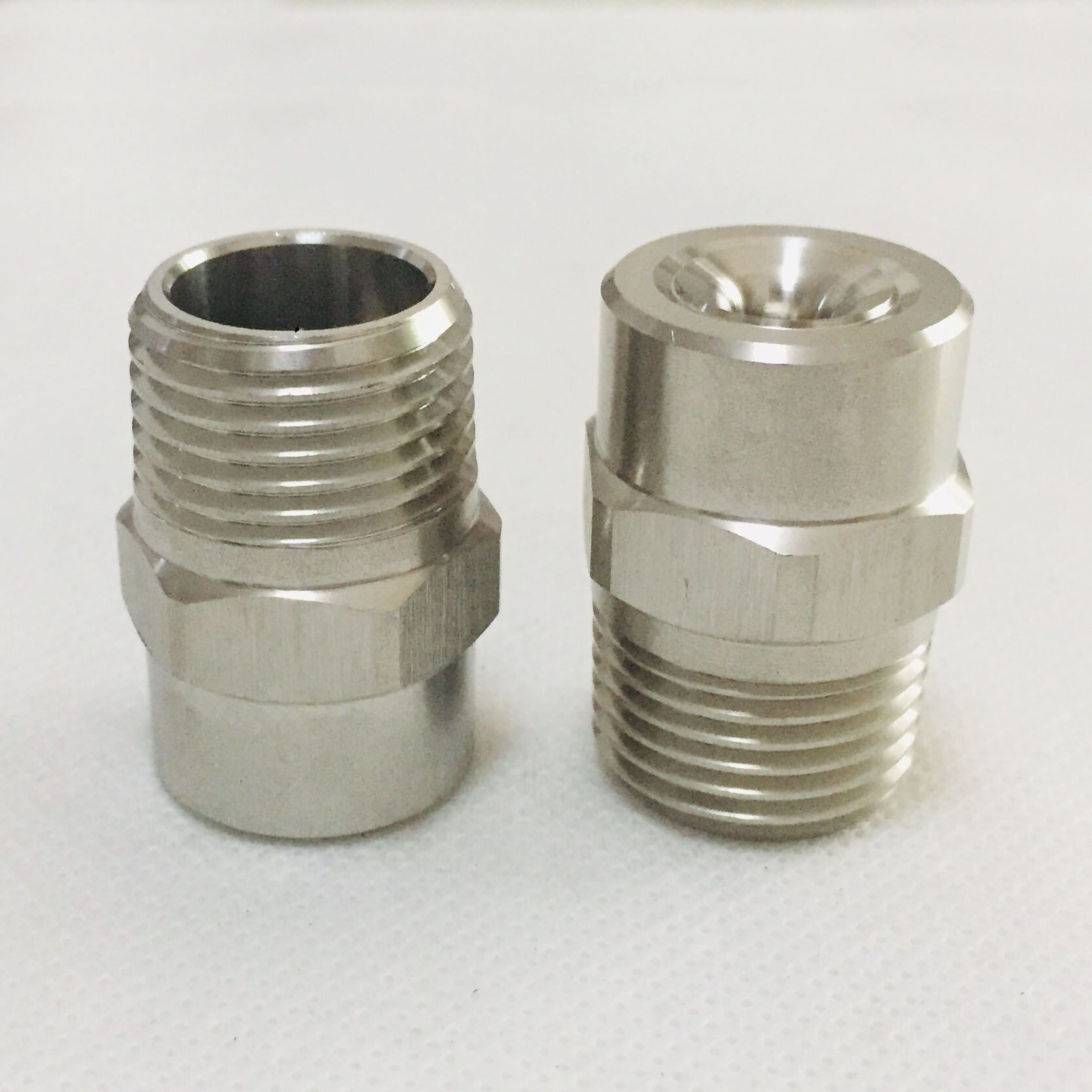 Buse de pulvérisation à grand angle en acier inoxydable, 10 pièces/lot, 1/8 "1/4" 3/8 "1/2" 3/4 "1" BSPT 304