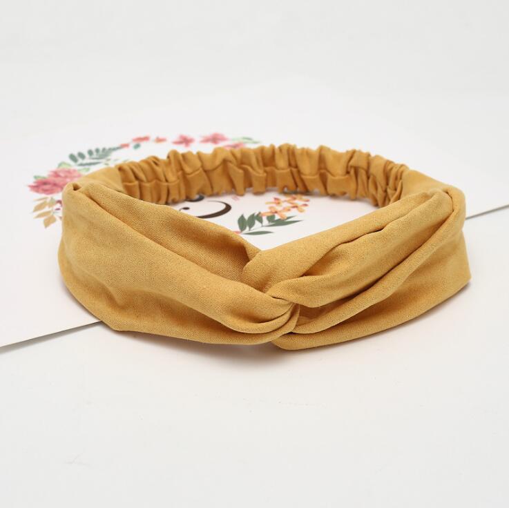 Diadema Lisa para mujer, turbante elástico para la cabeza, accesorios para el cabello para mujer, bandas para el cabello a rayas: C