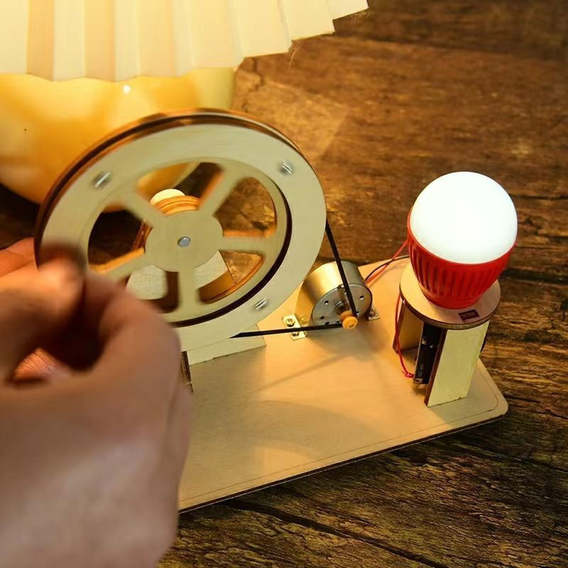 DIY Mini Hand Crank Generator DIY Science Experiment Kit & Educatief Model Speelgoed voor kinderen Cadeau Speelgoedproject Puzzelspellen