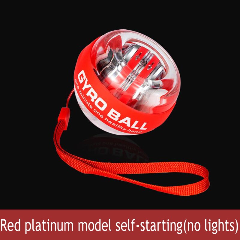 Self-starting Wrist Power Ball Arm Muscle Strength Training Handball Muscle Relaxation Rotating Wrist Fitness Equipment: red