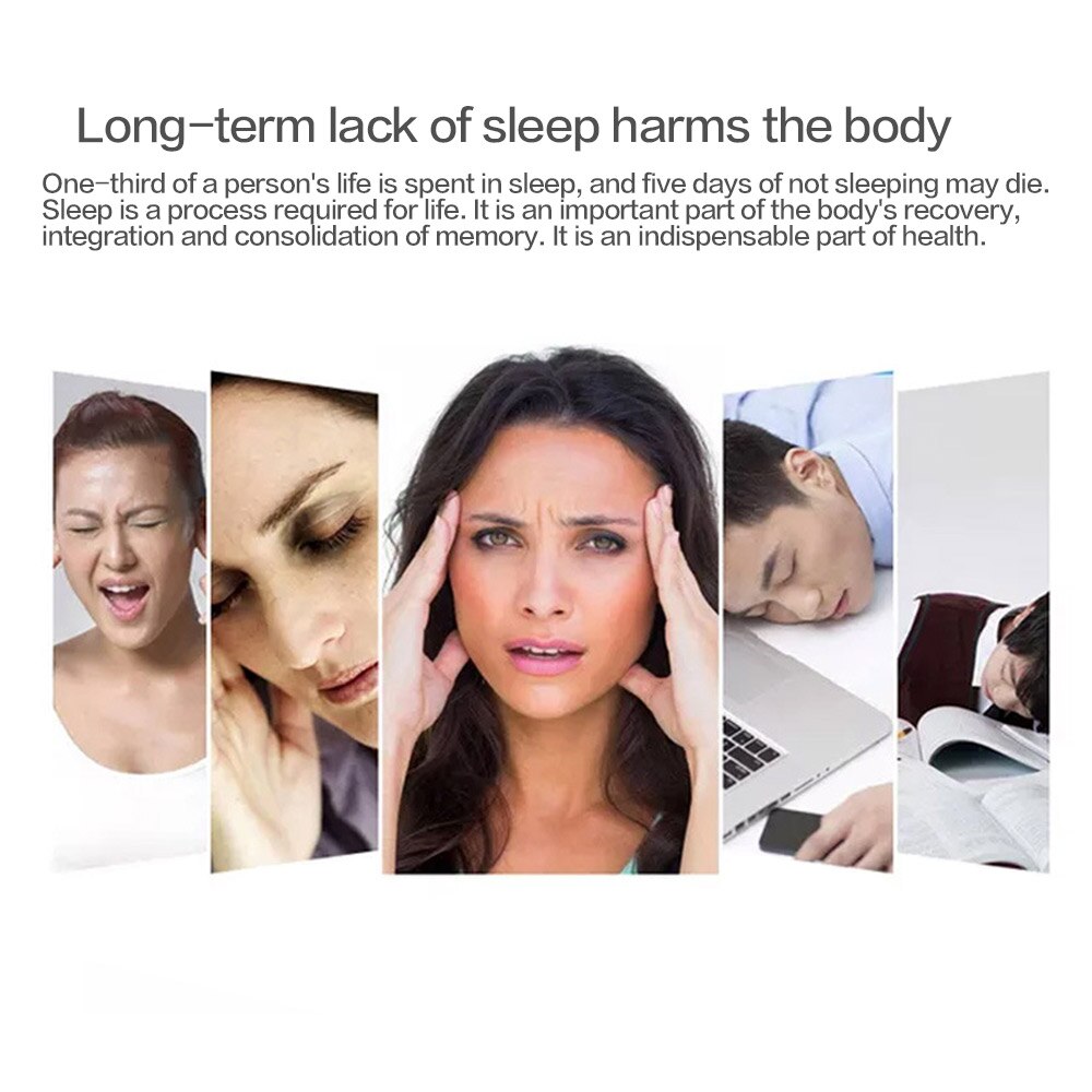 Elektrische Head Massager Slaap Monitor Migraine Relief Massager Slapeloosheid Therapie Release Stress Slaap Therapie Apparaat Slapen Aid