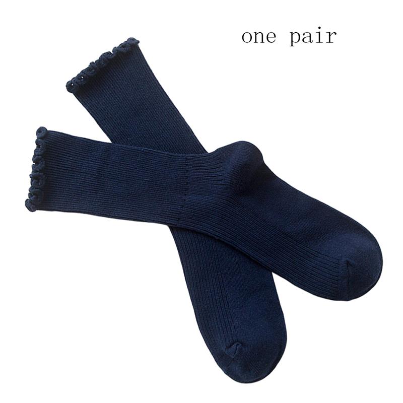 Kvinder slouch sok åndbar tynde scrunch sokker blomsterkant trimning scrunchy sokker