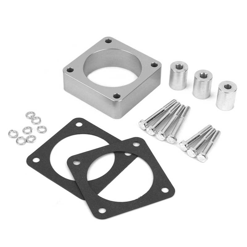 Throttle Body Spacer Kit CNC Aluminum Alloy Fit Throttle Body Spacer for Jeep Wrangler/Cherokee/Grand Cherokee