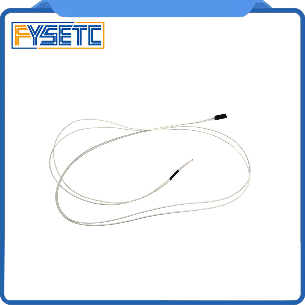 10pcs 100K ohm NTC 3950 Thermistors With Cable For 3d Printer Mend RAMPS 1.4 A4988 MK2B Heatbed