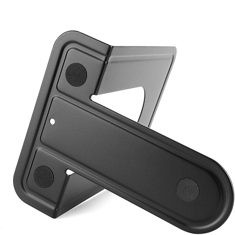 1 Pair Book Ends Universal Premium Non-Skid Heavy Duty Metal Bookend Pack Stopper For Books Movies CDs Video Games (Small)