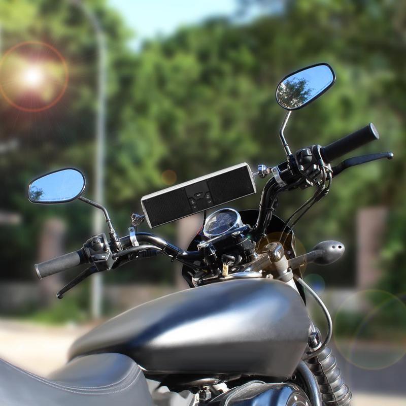 Motorcykel vandtæt bluetooth o led display app kontrol  mp3 /  tf / usb radio stereohøjttaler