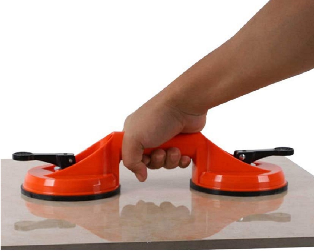 Premium Heavy Duty Ceramic glass suction cup Double Handle Glass Puller Lifter Gripper Sucker Double Cups Glass Tile Suc