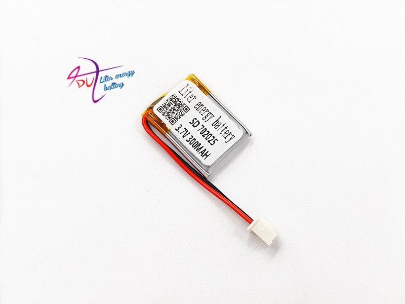 JST XH-batería recargable LiPo de polímero de litio 2,54, 3,7mm, 300 V, 702025 MAH, para Mp3, almohadilla para auriculares, DVD, bluetooth, cámara