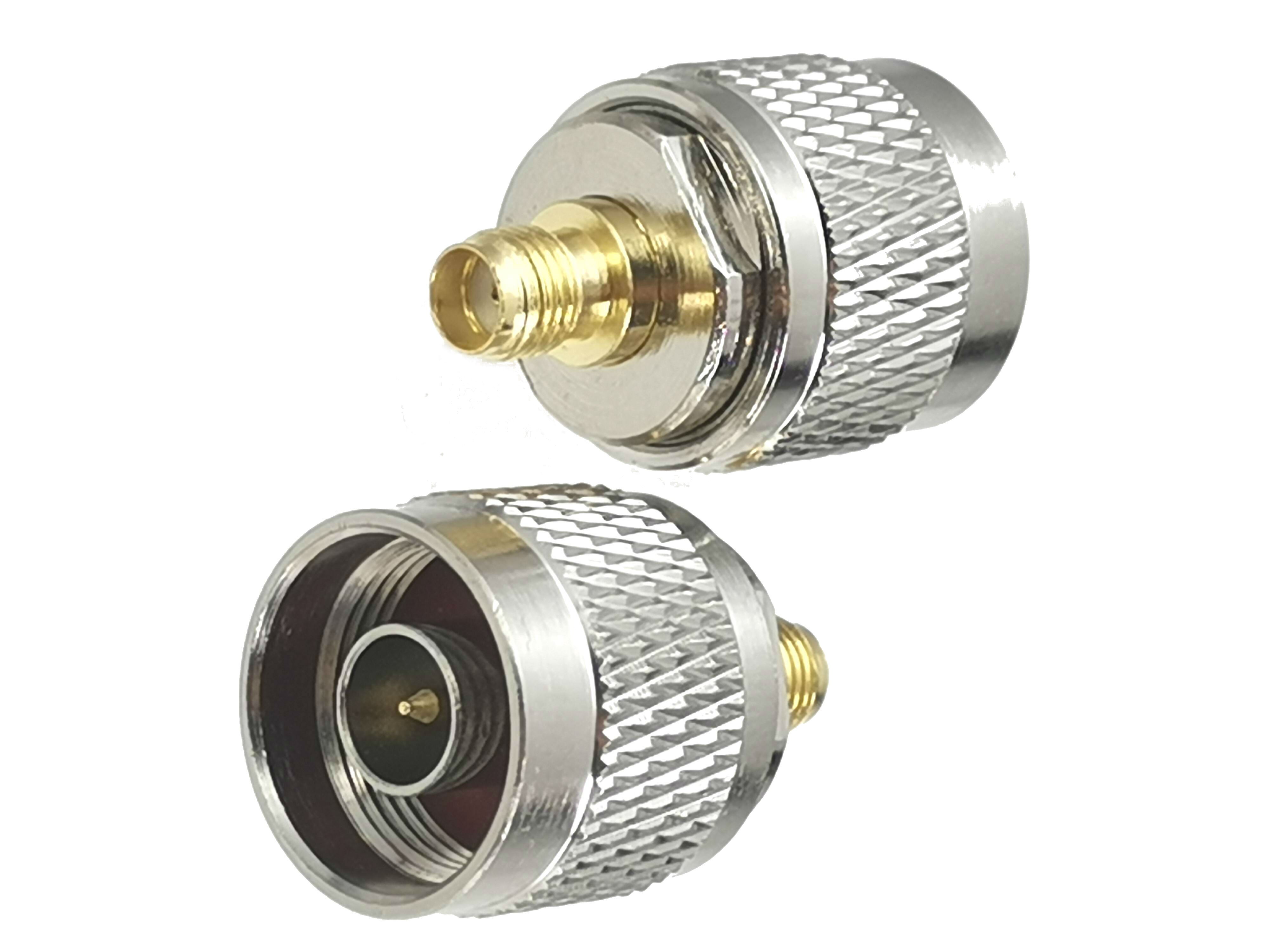 1pcs Connector Adapter N to SMA RP SMA Flange &amp; Bulkhead Male Plug &amp; Female Jack Wire Terminal RF Coaxial Converter: Type 16---1pcs