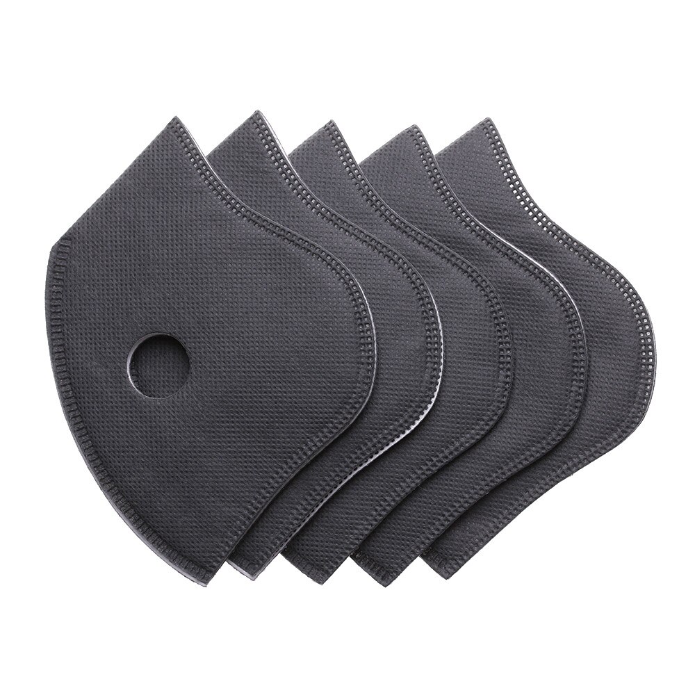 1PC Unisex Winter Wind-proof Face Mask Neck Warmer Cycling Bandana Caps Magic Bandana Scarf Outdoor Sports Motorcycle Headwear: 5Pcs Mask Filter