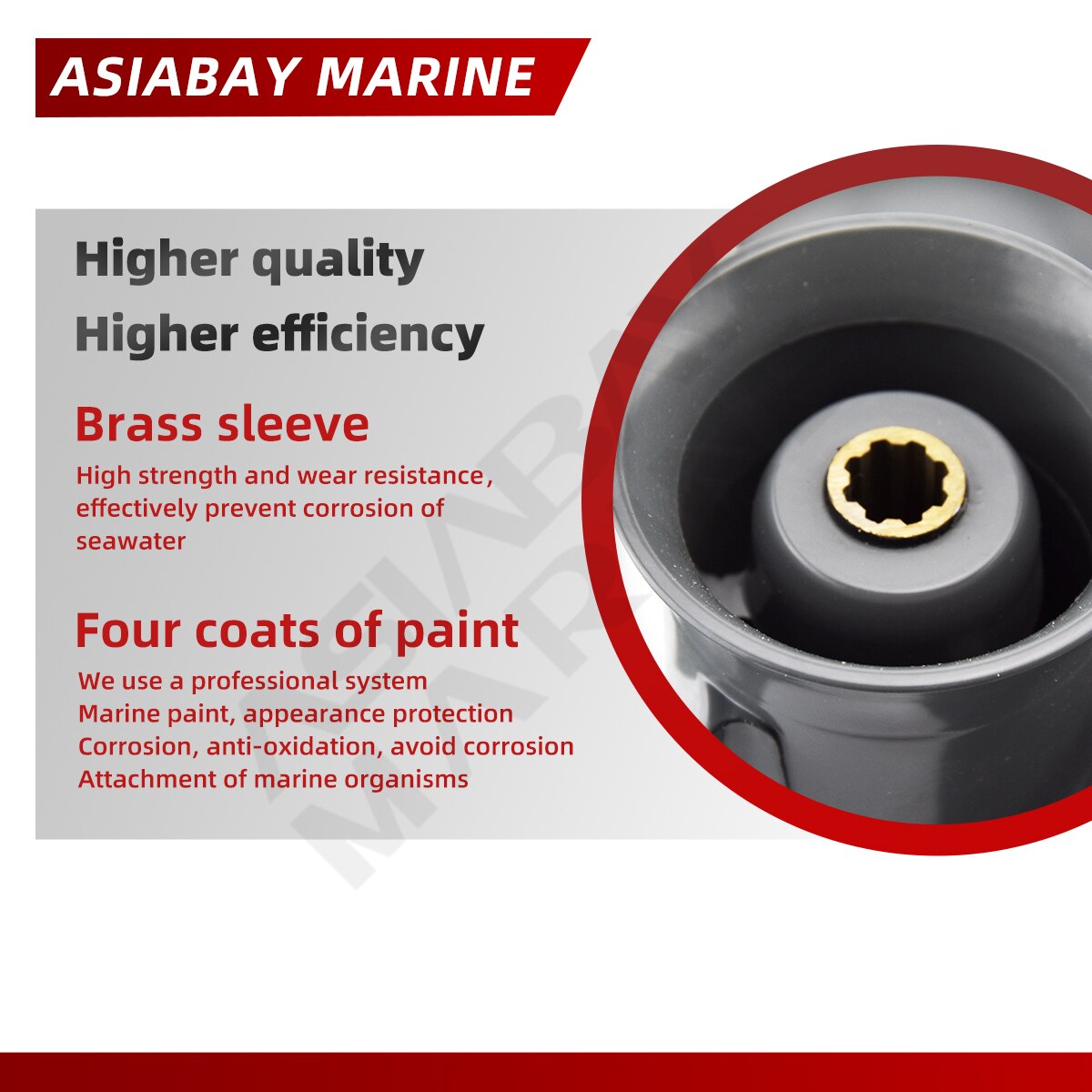 Outboard Propeller For Honda 8hp 9.9hp 10hp 15hp 20hp 9 1/4* 10 1/2 Motor Aluminum Alloy 3 Blades 8 Spline Marine Engine Part