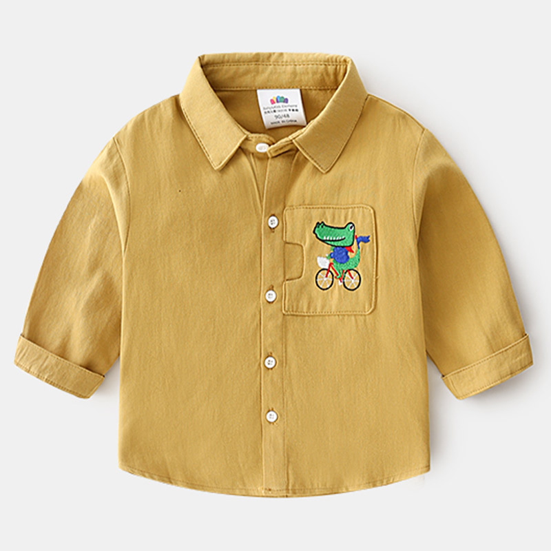 Bebê camisa de manga longa 2020 outono novos meninos crianças camisa de lapela tx-a637