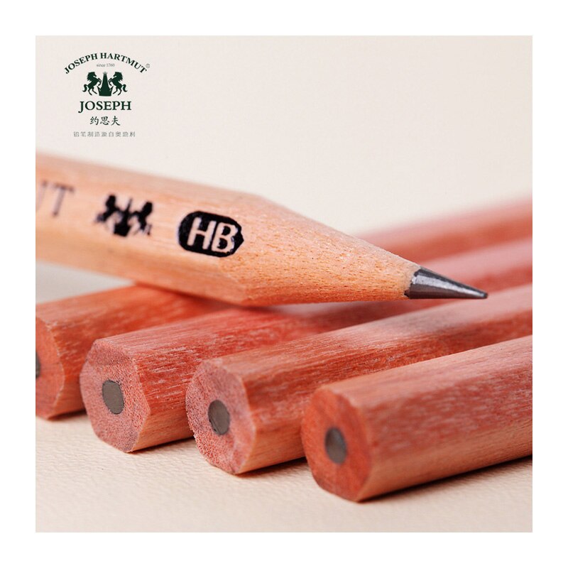 Lápices de madera HB 2B, juego de lápices de dibujo, Centro negro, madera cruda, no tóxico,