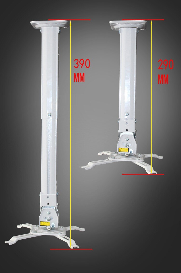 Universal Flexible Audio/ Projector Mount Ceiling / Wall Mount Bracket Height adjustable 290-390mm H300