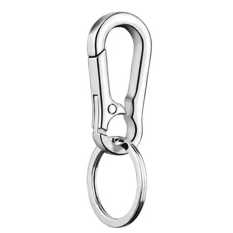 Sleutelhanger Roestvrij stalen sleutelhangers Karabijnhaken Stevige sleutelhanger Sleutelhouder te gebruiken Veiligheid