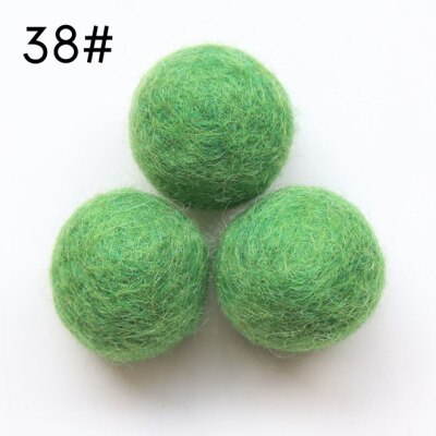 2.3cm 10Pcs 100% Wool Wool Felt Balls Lovely Diy Round Wool Ball Colorful Pom Poms craft Supplies handcraft Home Decro: 38 cui lv